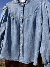Load image into Gallery viewer, Denim Ruffle Top
