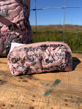 Load image into Gallery viewer, Blush Cattle Drive Makeup Bag- Small
