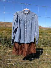 Load image into Gallery viewer, Denim Ruffle Top
