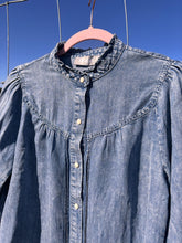 Load image into Gallery viewer, Denim Ruffle Top
